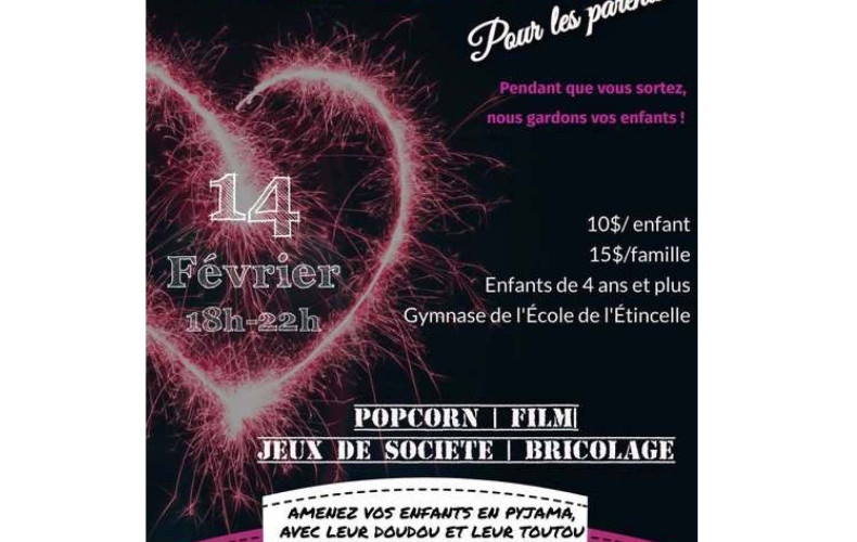 Soirée de St-Valentin pour les parents