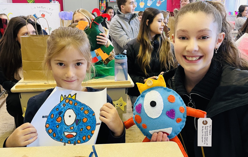 Les élèves artistes de la Polyvalente de Black Lake font des heureux à l'école St-Louis